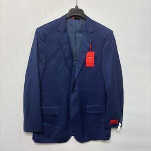 NWT Linea Uomo Men Blazer Jacket Size 44 X-Long 100% Wool Blue C059 -8